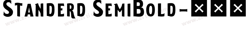 Standerd SemiBold字体转换